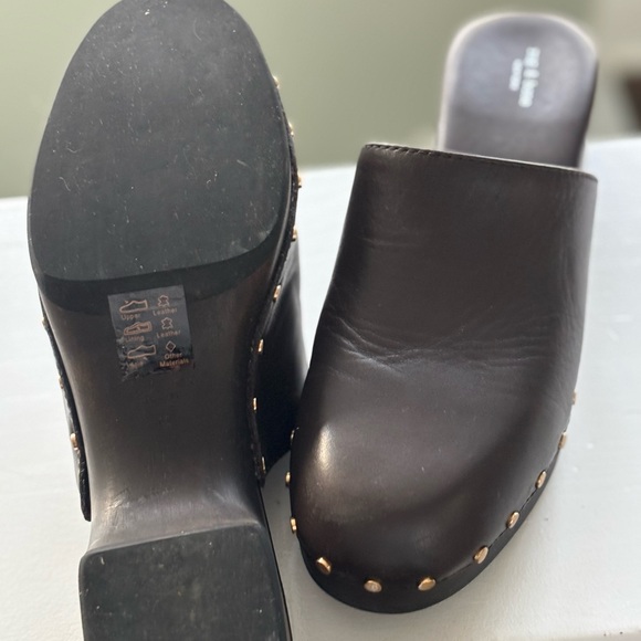 Rag & Bone leather and wood clogs size 40 - Picture 3 of 6